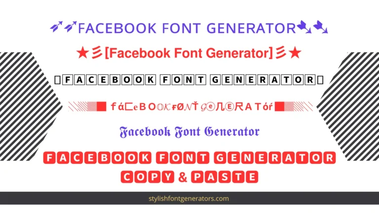 Facebook Font Generator